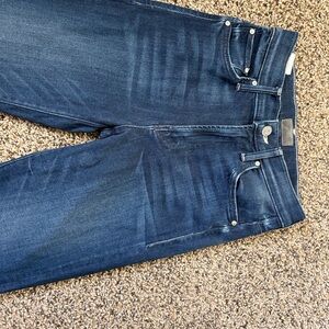 MOTHER Dark Blue Straight Leg Jeans